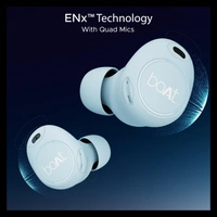 boAt Airdopes 121V2 Plus TWS Earbuds with 50 HRS Playtime| 10mm Drivers | Beast Mode (50ms) (Marine Blue) - Aquamarine Blue