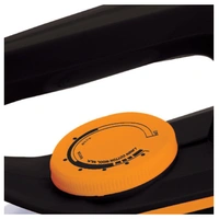 McCoy Mercury Electric Dry Iron with Non-Stick Soleplate 1000Watts (Black & Orange)