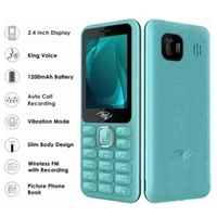 itel it5027 Keypad Mobile Phone with 2.4 inch Display Size |11mm Slim Body| 1200 mAh Battery| King Voice (Light Green) - Light Green