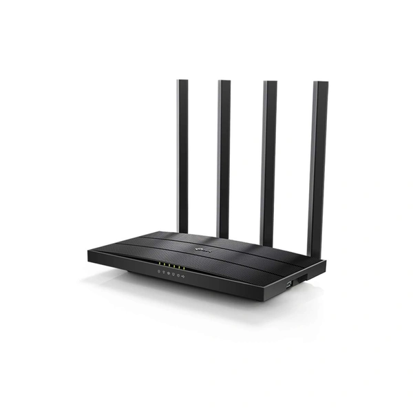 tp-link TP-Link Archer AC1200 C6 Wi-Fi Speed Up to 867 Mbps/5 GHz + 400Mbps/2.4 GHz, 5 Gigabit Ports, 4 External Antennas, MU-MIMO, Dual Band, WiFi Coverage with Access Point Mode (Black)