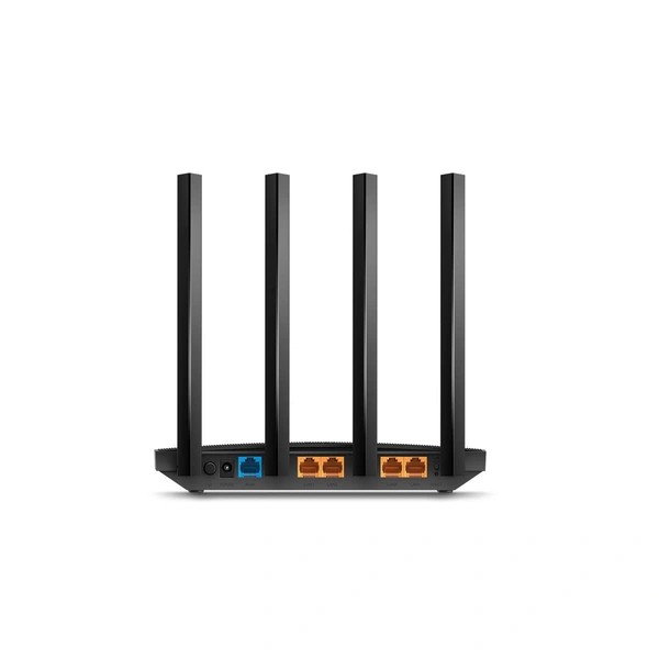 tp-link TP-Link Archer AC1200 C6 Wi-Fi Speed Up to 867 Mbps/5 GHz + 400Mbps/2.4 GHz, 5 Gigabit Ports, 4 External Antennas, MU-MIMO, Dual Band, WiFi Coverage with Access Point Mode (Black)