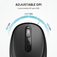 PORTRONICS Portronics Key7 Wireless Keyboard & Mouse Combo | 2.4GHz USB Receiver | 10m Wireless Range | 12 Shortcut Keys | 1600 DPI Adjustable Mouse | Copilot AI Support | Plug & Play for Laptop & PC (Black)
