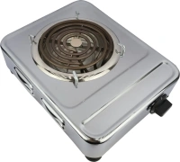 KINGSTON Kingston 2000W | Single Burner Electric G-Coil Hot Plate Portable Stainless Steel Cooking Stove Electric Cooking Heater (SILVER)