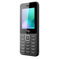 Itel itel it5262 | 2.4 inch Big Display with Premium Glass Like Back Design, 2000 mAh Battery, Auto Call Recording and Type C Charger (Black) - Black