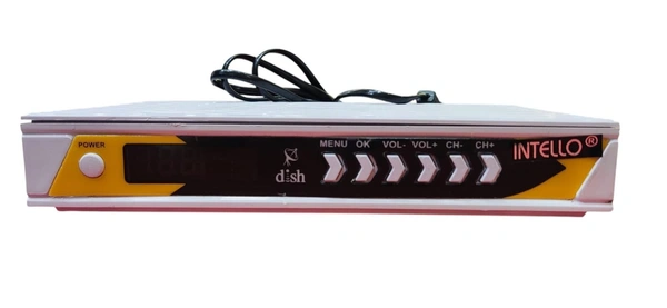 INTELLO Intello Digitally Smart Free To Air Set Top Box Get Lifetime Free TV / 150+ Channel Free From DD Fresh Dish (No Monthly Charges) (WHITE)