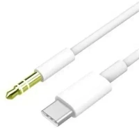 VEV JH-030 | USB Type C Cable 1 m 3.5mm Type C Male Stereo Audio Aux Cable for all Smartphones | (White)