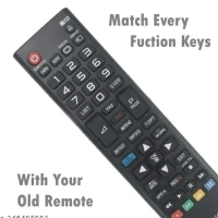 VEV LG Remote Control Compatible For LG TV AKB72915208 Smart LED TV (Black)