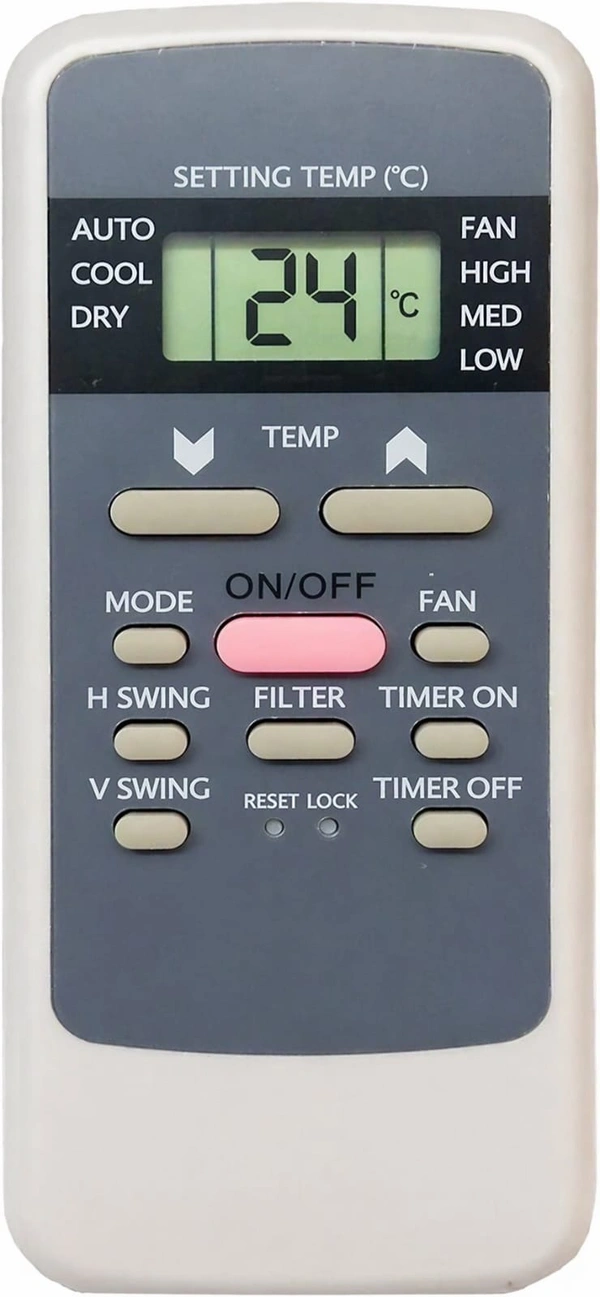 VEV Hitachi Split AC Remote Compatible For Hitachi AC (WHITE)