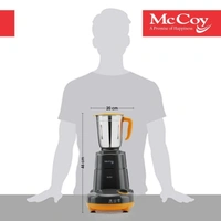 Mccoy McCoy Super 550-Watt Mixer Grinder 3 Jars (Grey & Orange)
