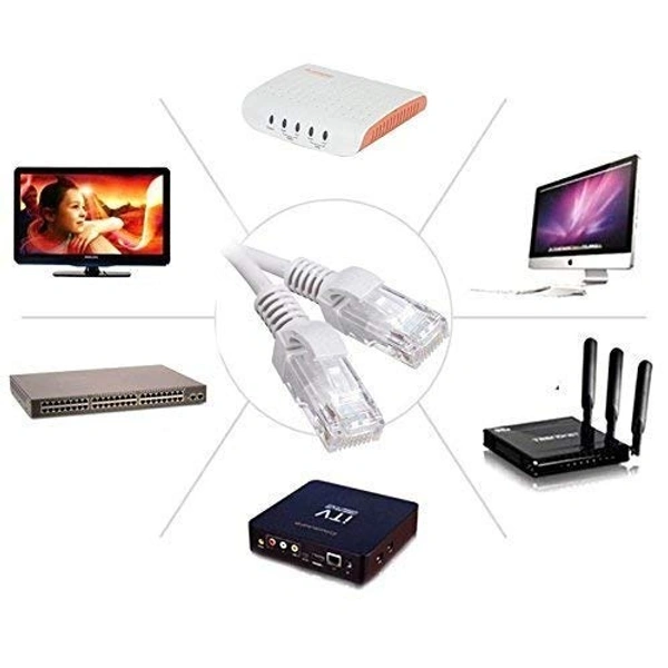 Shreyam SE-069 Cat 6 Patch Cord Ethernet 1Mtr LAN Cable (Grey)