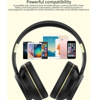 Target HB-255 Wireless Headphone 17H Playtime, Type-C Charging, Built-In Mic, Universal Bluetooth Compatibility (BLACK)