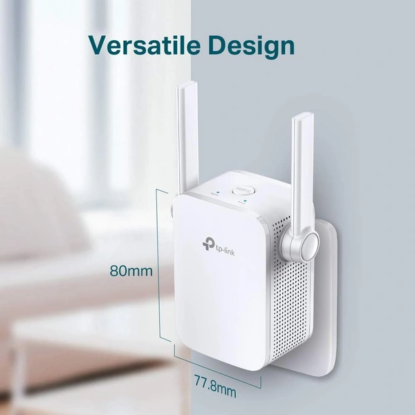 TP-LINK TP-Link TL-WA855RE N300 Mbps Single Band Universal Wireless Range Extender, Broadband/WiFi Extender with 1 Ethernet Port and 2 External Antennas, Plug and... WiFi Range Extender (White, Single Band) - White