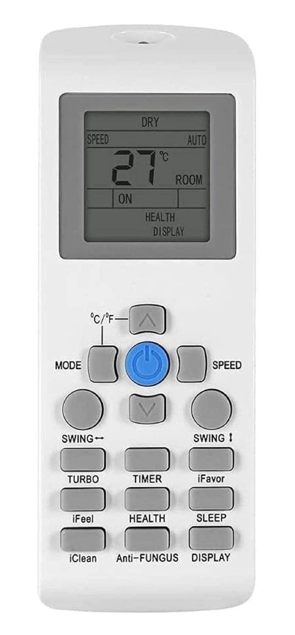 VEV AUX, Onida, VIDEOCON Reconnect Split AC Remote Compatible For AUX, Onida, VIDEOCON Reconnect AC (WHITE)