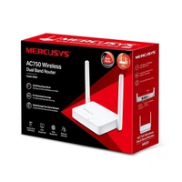 MERCUSYS Mercusys MR20 750 Mbps Wireless Dual Band Wi-Fi Router | AC750 Multi-Mode | 2 High Gain External Antennas | IPTV and IPv6 Supported (WHITE)