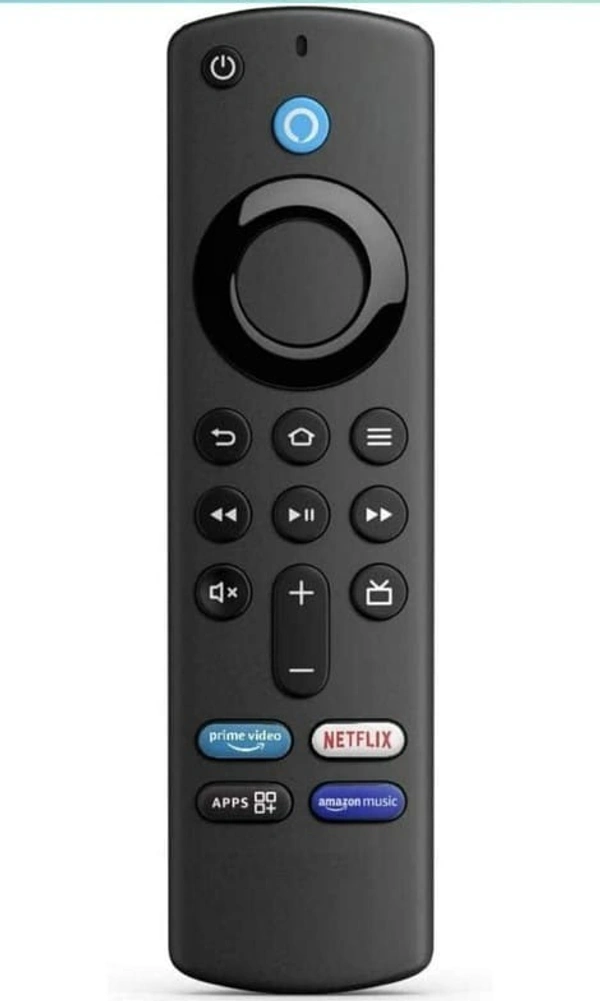 VEV Amazon Fire Stick Smart TV Remote (AF-V3) Compatible With Amazon Fire Stick Smart TV (AF-V3) With Prime video, Netflix, Apps, Amazon music (BLACK)