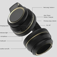 Target HB-255 Wireless Headphone 17H Playtime, Type-C Charging, Built-In Mic, Universal Bluetooth Compatibility (BLACK)