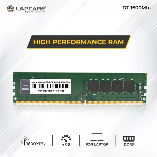 Lapcare Ram 4GB DDR3 Desk 1600 Mhz