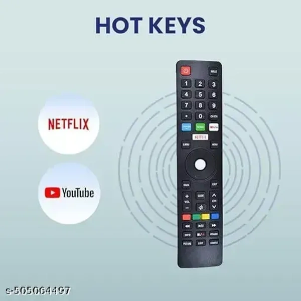 VEV BPL Remote Control Compatible For BPL Smart LCD/LED TV (Black)