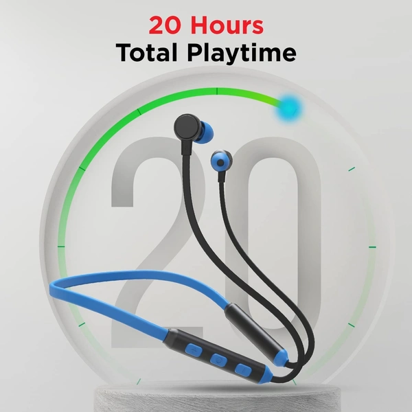 boAt Rockerz 103 Pro Bluetooth in Ear Neckband with Beast Mode(40Ms Low Latency), Enx Tech, ASAP Charge(Fast Charge), Upto 20Hrs Playback, Signature Sound, Bt V5.3 & Ipx4 (Blue)