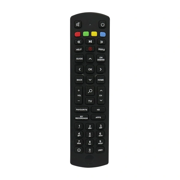 VEV Jio Set Top Box Remote Compatiable For Jio Set Top Box | Without Voice Command Function Remote (BLACK)