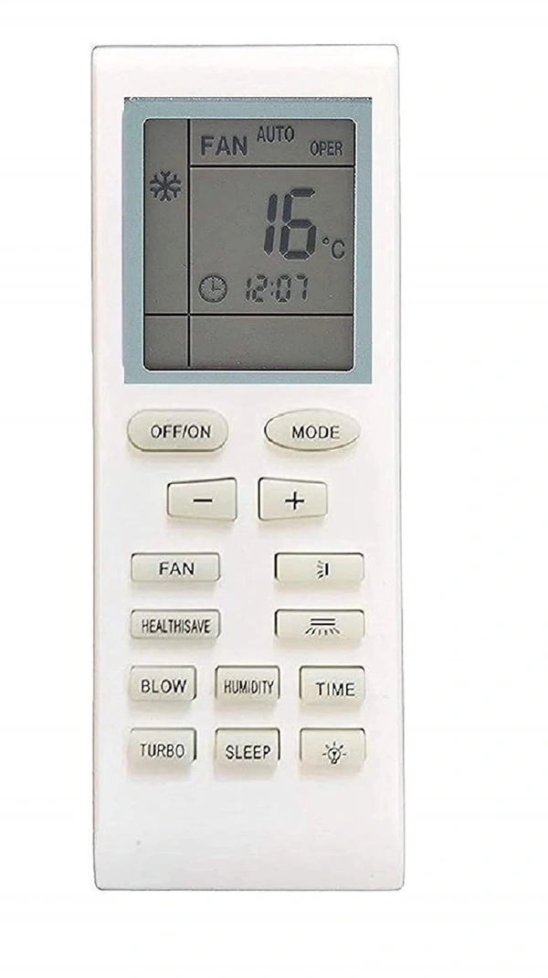 VEV Air Conditioner Remote Compatible for Voltas/Onida/Godrej/Electrolux/GREE Split/Window AC Remote (AC18) (White)