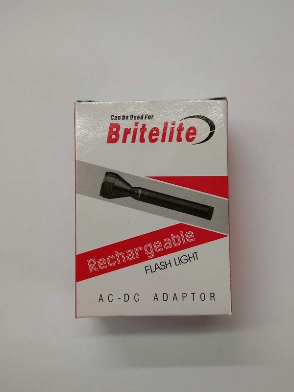 Britelite Power Adapter AC-DC 3V For Britelite Torch Light Charger for Charging Adapter (Black)