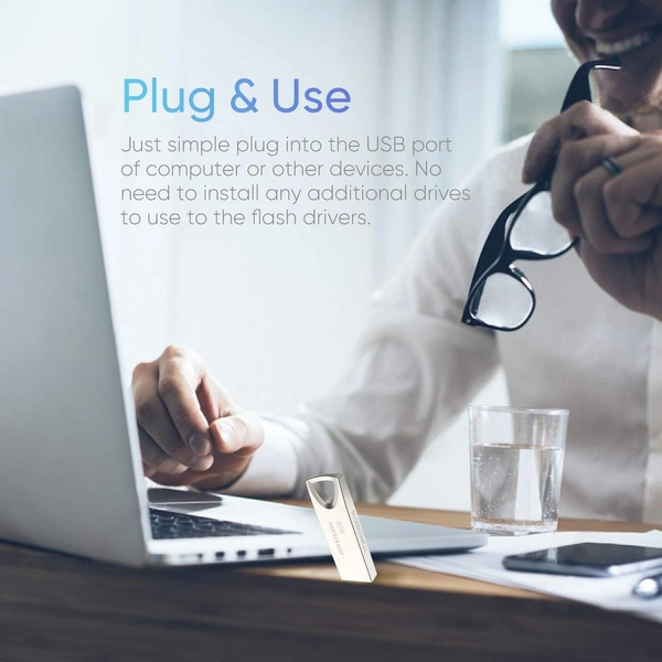 Hikvision M200 2.0 USB Flash Drive 64GB (Sliver) - 64GB