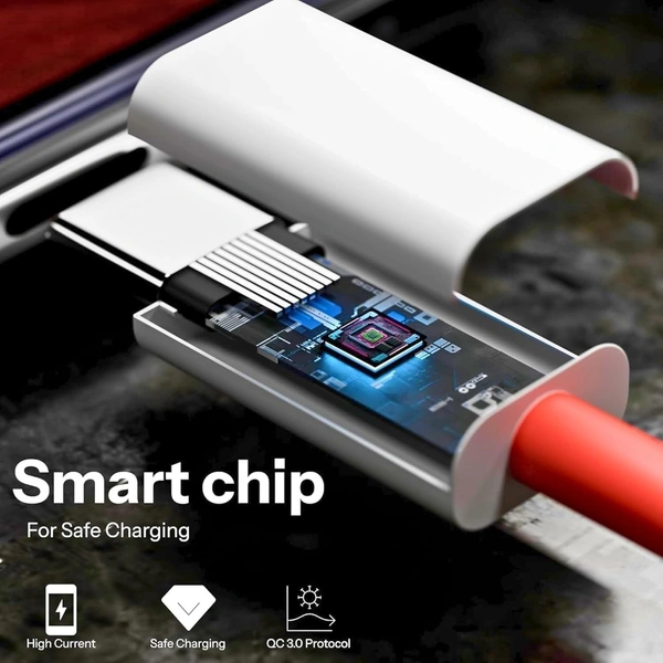 VEV Vivo Data Cable Fast Charging VOOC Support | Type-C | 85W Output | Super Charger (Red)