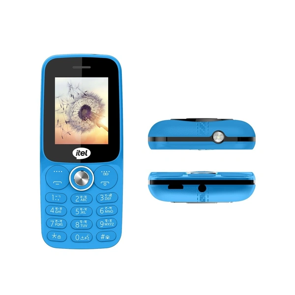 Itel itel it2165S Comes with 2" Big Display, King Voice, Bluetooth Support and 1200 mAh Battery with 8 Days Battery Backup (Blue) - Blue