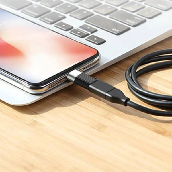 Morbi D-40 High-Speed USB-C to Lightning OTG Adapter with Keychain - Portable & Durable Data Transfer Connector for iOS Devices