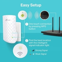 TP-LINK TP-Link AC750 Mesh Wi-Fi Range Extender (RE200) | Up to 750Mbps | Dual Band Wi-Fi Extender, Repeater, Wi-Fi Signal Booster, Access Point| Easy Set-Up | Extends Wi-Fi to Smart Home (WHITE)