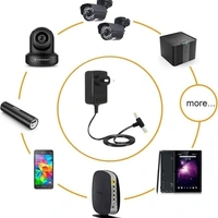 KRISHNA Krishna High-Quality 9V-2Amp 2 in 1 Pin AC/DC Adapter Power Supply | For Wi-Fi Router | Set Up Box Tablet | Cctv Camera | Switch Mode Power Supply Adapter (BLACK) - 9V-2Amp