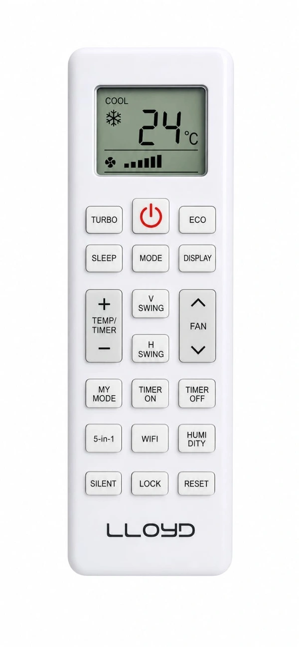 VEV Lloyd Split/Window Air Conditioner Remote Compatible For Lloyd Split/Window AC (WHITE)