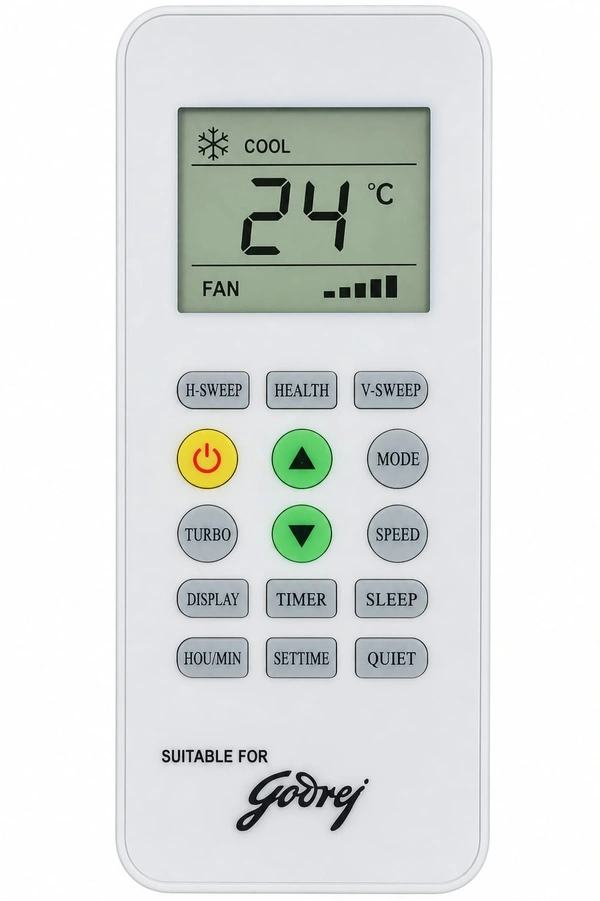 VEV Godrej Split AC Remote Compatible For Godrej AC (WHITE)