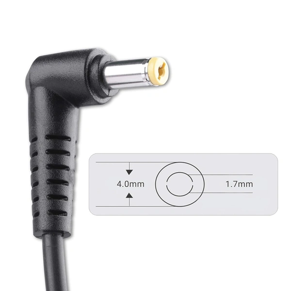Zebronics Zeb- LA401720045L 45W Laptop Adapter 4x1.7mm Connector (Black)