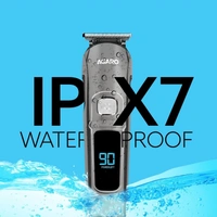 AGARO COSMO Beard Trimmer For Men, High Precison Trimming, Cordless, 4 Length Setting combs, Stainless Steel Blades, 2 Speed, USB Rechargeable, 90 mins Runtime (Silver)