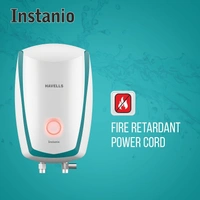Havells Instanio | 1 Litre Instant Water Heater | Color Changing LED Indicator, Rust & Shook Proof | SS Tank, ISI Certified (Water & Blue)