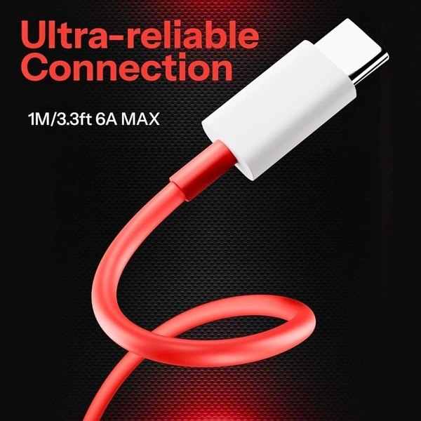 VEV Vivo Data Cable Fast Charging VOOC Support | Type-C | 85W Output | Super Charger (Red)