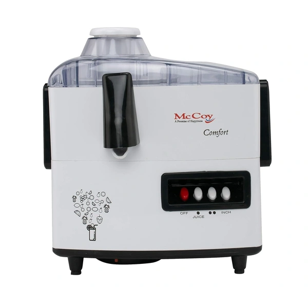 McCoy Comfort 450-Watt Juicer Mixer Grinder | 2 Jars (White)