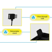 Zebronics Zebronics Zeb- NC1200 USB Powered Laptop Cooling Pad with 125mm Fan, Pass Through USB Connector and Blue LED Lights