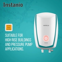 Havells Instanio | 1 Litre Instant Water Heater | Color Changing LED Indicator, Rust & Shook Proof | SS Tank, ISI Certified (Water & Blue)
