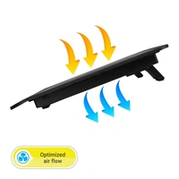 Zebronics Zebronics Zeb- NC1200 USB Powered Laptop Cooling Pad with 125mm Fan, Pass Through USB Connector and Blue LED Lights