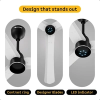 ATOMBERG Atomberg Renesa Halo Smart Celling Fan 1200mm BLDC Ceiling Fan With IoT & Remote | 5 star | High Air Delivery | Low Noise Operation | LED Speed Indicator | Sleek Design | 2+1  Year Warranty | (SeaSand Ivory & Black) - GL White & Black