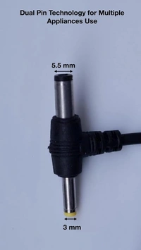 Shreyam SE 204 SMPS Power Adapter 10V-1AMP Adapter DC Plus Sony Pin (Black)