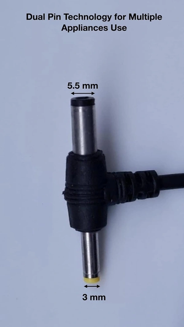 Shreyam SE 204 SMPS Power Adapter 10V-1AMP Adapter DC Plus Sony Pin (Black)