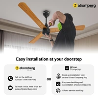 atomberg Renesa 1200mm BLDC Ceiling Fan with Remote Control | BEE 5 star Rated Energy Efficient Ceiling Fan | High Air Delivery with LED Indicators | 2+1 Year Warranty (Ivory & Black) - Ivory & Black