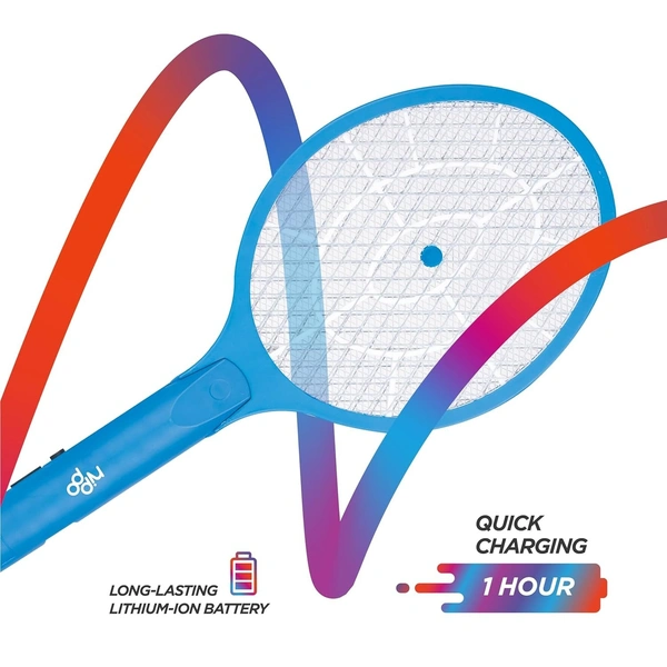 Nippo NIPPO Guard Rechargeable Mosquito Bat, Fast Charging, 500mAh Lithium-Ion Battery, Shock-Proof (Blue)