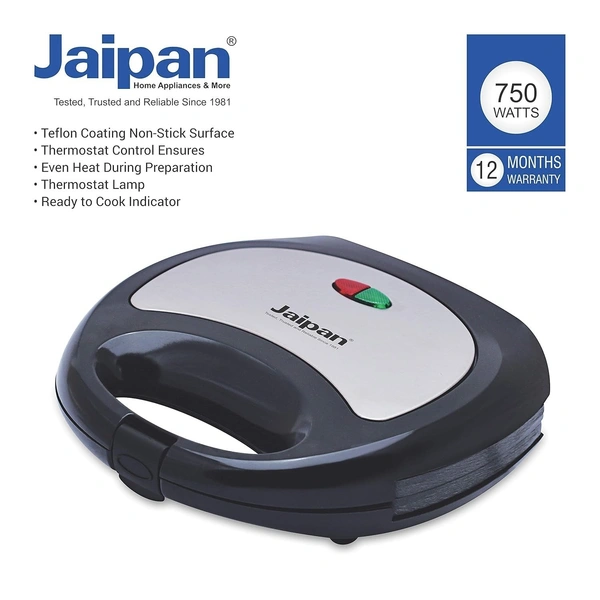 JAIPAN Jaipan Toster Sandwich Maker 750W (BLACK)
