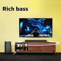 Philips Convertible Soundbar MMS8085B/94, 2.1 Channel with Multiple-Connectivity Option, USB in, Bluetooth Connectivity 80 Watt, Superior Sound (Black)