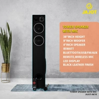 Jajot T222 High Powered Sound with X-Bass Treble Multimedia Tower Speaker (Black)